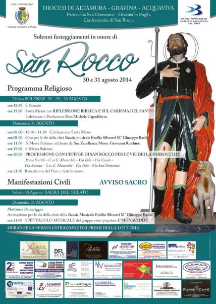 Live U' MUNACIDDE e SAGRA DEL GELATO per la festa di “San Rocco”