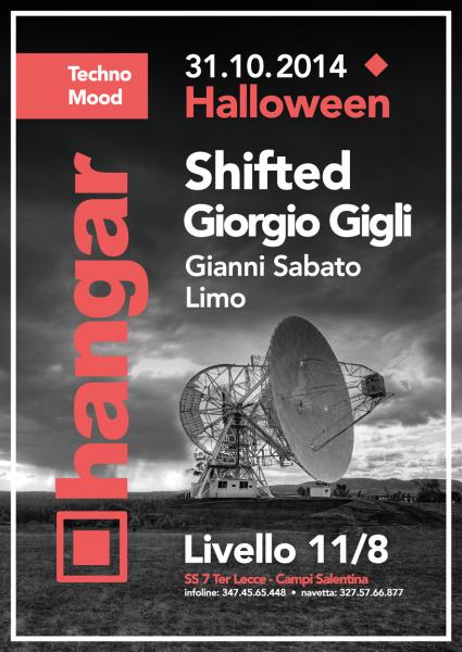 Hangar Halloween: Shifted + Giorgio Gigli @ Livello 11/8, Trepuzzi (LE)