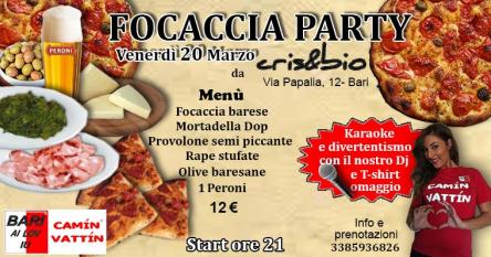 FOCACCIA PARTY