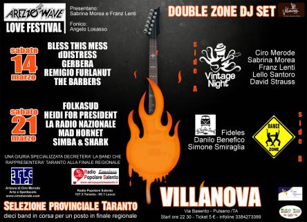 AREZZO WAVE BAND / Taranto + VINTAGE NIGHT, the party!!! + DANCE ZONE