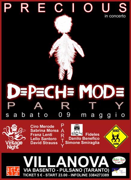 DEPECHE MODE NIGHT con PRECIOUS in concerto + VINTAGE NIGHT + DANCE ZONE