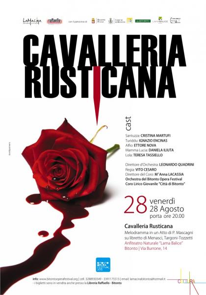 Bitonto Opera Festival. Grande chiusura con “Cavalleria Rusticana”
