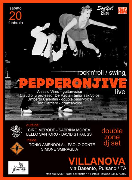 PepperOnJive in concerto (Rock'N'Roll / Jump Swing) + Double Zone Dj Set