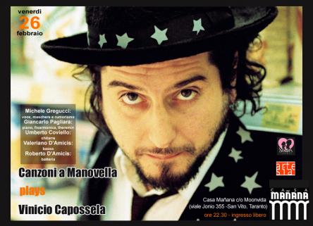 Canzoni a Manovella plays VINICIO CAPOSSELA + Ciro Merode dj set