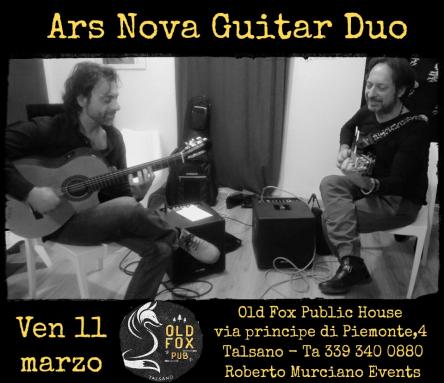 Ars Nova Guitar Duo - Live Old Fox Public House - LiVe on March?