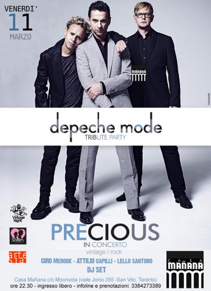 Depeche Mode Party con Precious in concerto