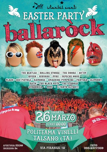 BALLAROCK Dj / Vj Set - The Easter Party - La discoteca rock a Taranto