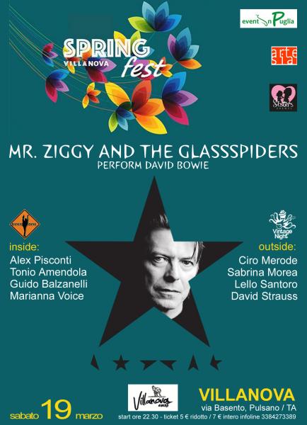 Spring Fest 2016: La notte del Duca Bianco - Tributo a David Bowie con Mr. Ziggy and the glassspider