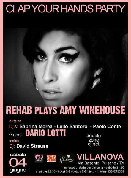 REHAB plays AMY WINEHOUSE + DOUBLE ZONE DJ SET - guest: DARIO LOTTI