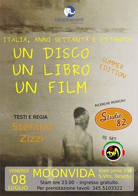 “Un disco, un libro, un film” con Stefano Zizzi & Studio '82 in concerto + Frankie DM dj set