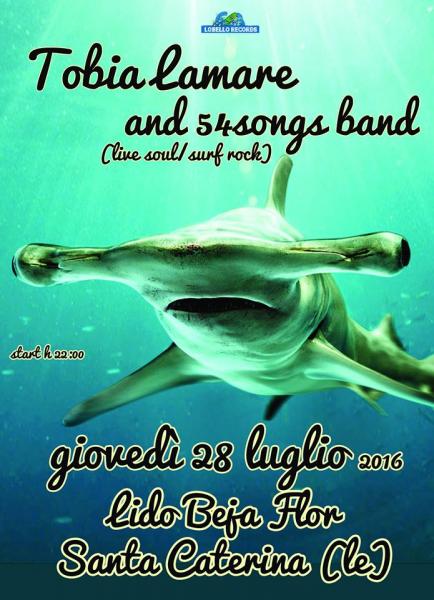 Tobia Lamare&54songs band soul/surfrock al Beija Flor di Santa Caterina