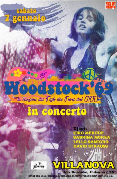 Flower Power Party con Woodstock '69 in concerto