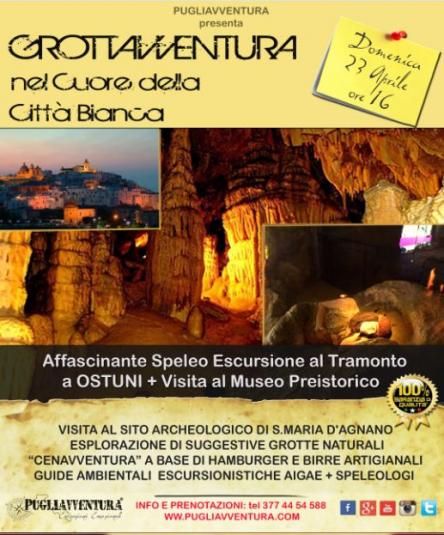 Grottavventura a Ostuni: escursione, museo, cena di gruppo