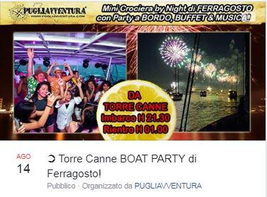 Torre Canne Boat Party di Ferragosto