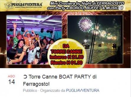 Torre Canne Boat Party di Ferragosto!