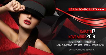 Sab 17 Nov // Baia D'argento / Latino & Disco #Leporano TA