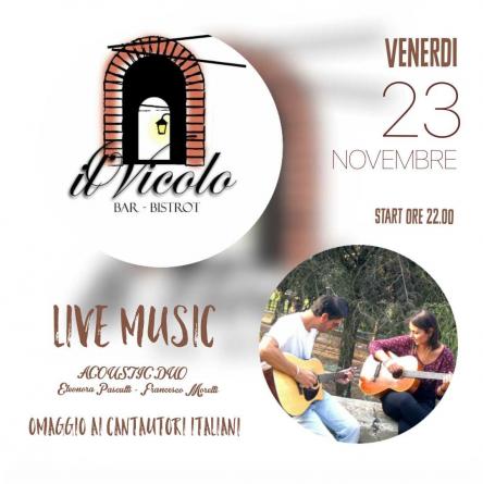 Acoustic Duo live al risto bar Il Vicolo