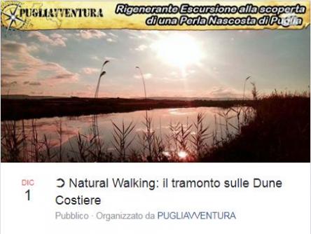 Natural walking: il tramonto sulle dune costiere