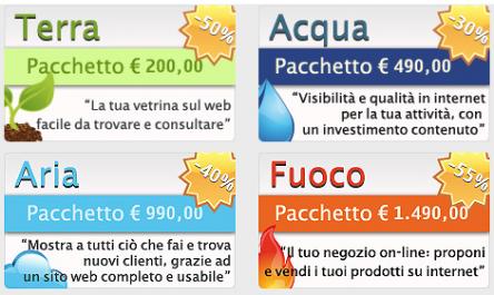 Offerte siti internet: pacchetti promozionali da Netservice