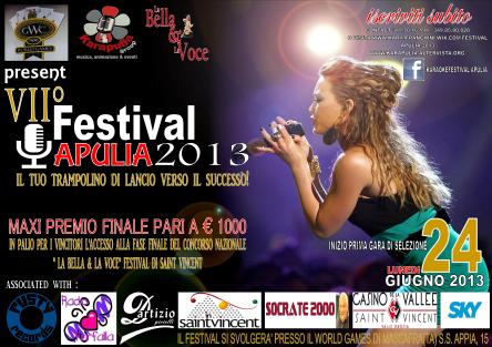 VII° FESTIVAL APULIA 2013