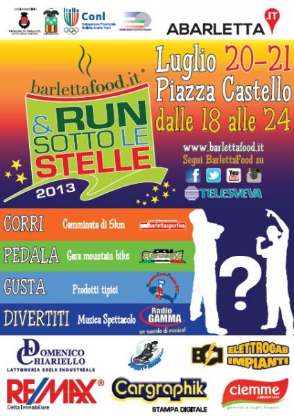 Barlettafood & Run sotto le stelle