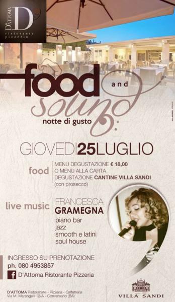 FOOD & SOUND @ Ristorante D'Attoma (Live Music by Francesca Gramegna)