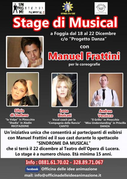 Stage di Musica con Manuel Frattini