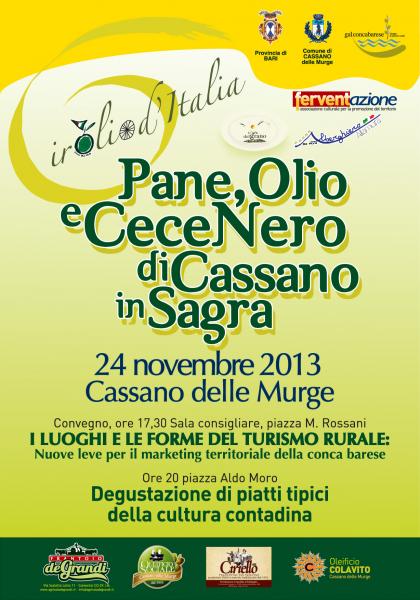 “Pane Olio e Cece Nero di Cassano in Sagra”