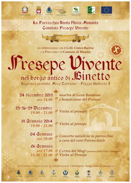 Presepe vivente nel borgo antico di Binetto