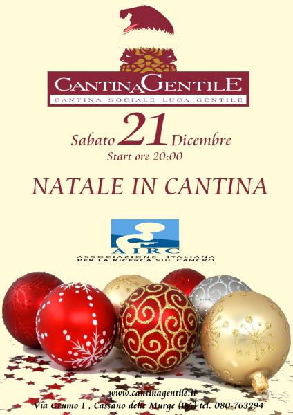 NATALE IN CANTINA CON AIRC