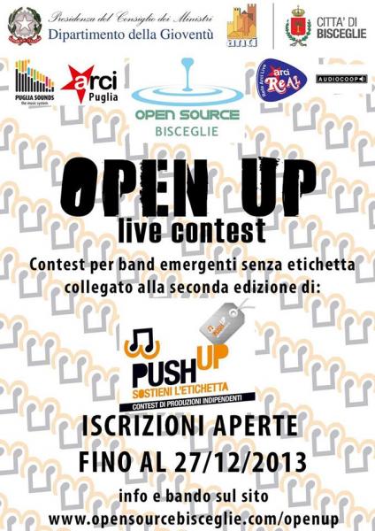Open Up Live Contest 2014 - Prima edizione 2-3-4 gennaio 2014!
