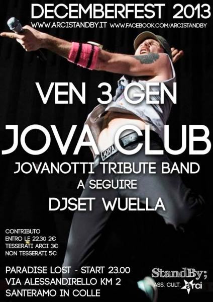 JOVACLUB (Jovanotti TributeBand) + Djset WUELLA