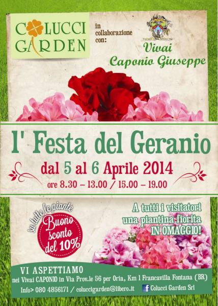 1° Festa del Geranio