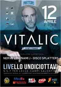 PARTYCIDE! Special Guest: Vitalic – Sabato 12 Aprile al Livello 11/8 di Trepuzzi (LE)