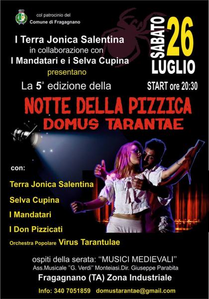 La Notte della Pizzica - V ed. - Domus Tarantae