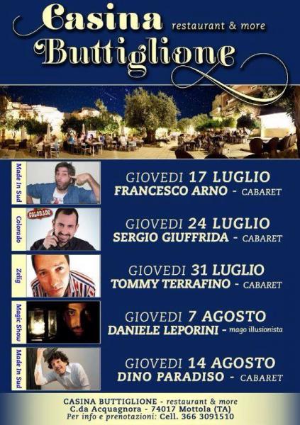 Cena spettacolo Cabaret - Ingresso FREE
