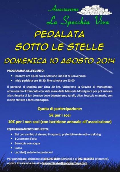 PEDALATA SOTTO LE STELLE