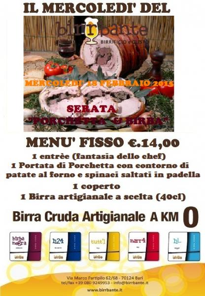 IL MERCOLEDI' DEL BIRRBANTE 