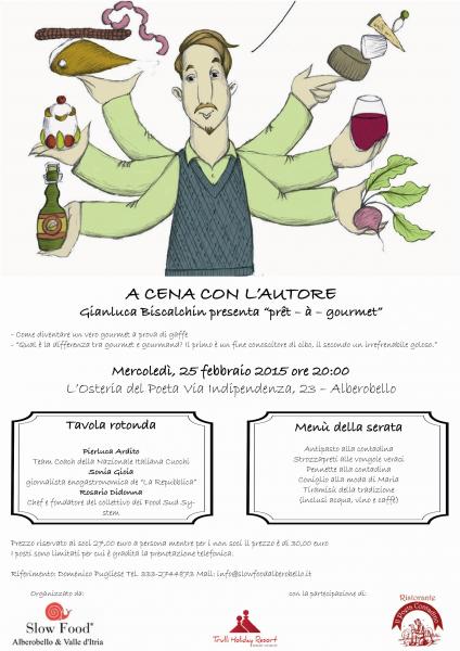 A cena con l'autore...Gianluca Biscalchin