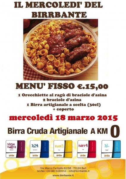 IL MERCOLEDI' DEL BIRRBANTE 