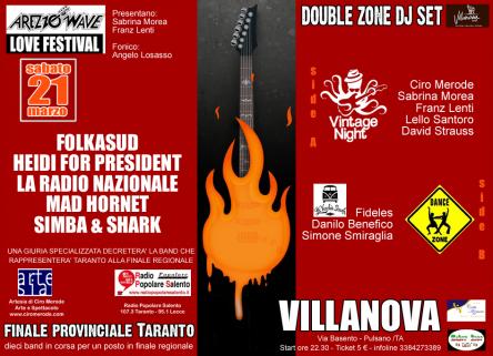 AREZZO WAVE BAND / Taranto + VINTAGE NIGHT, the party!!! + DANCE ZONE
