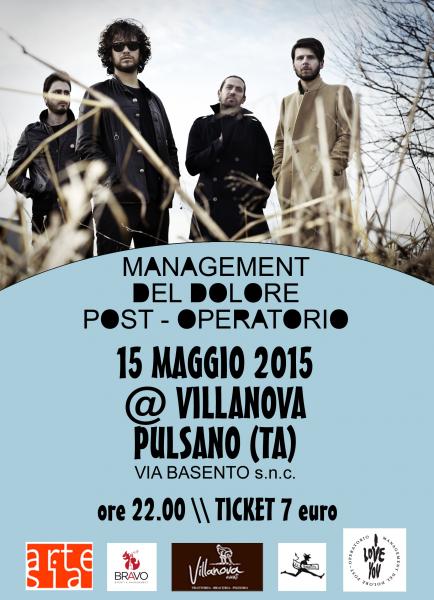 Management del dolore post.operatorio in concerto + Rock Dj Set