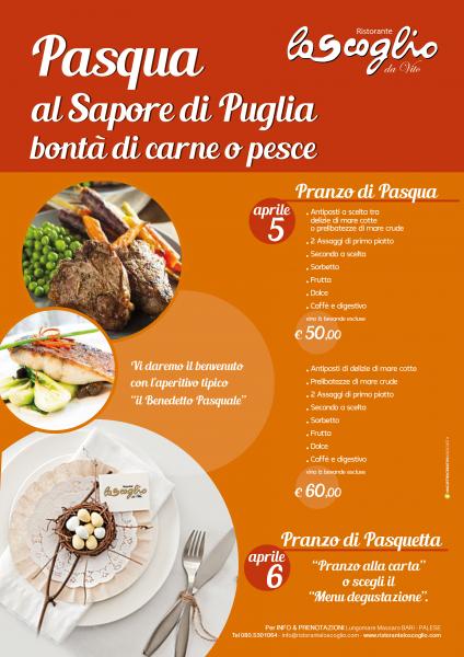 Pasqua e Pasquetta al sapore di Puglia al Ristorante “Lo Scoglio”