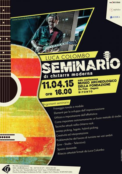 Seminario di chitarra moderna con Luca Colombo
