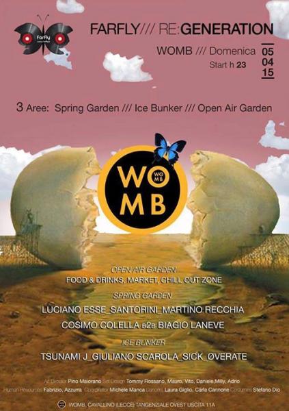 FARFLY, la Festa di Primavera del Womb di Cavallino (LE) Domenica 5 Aprile