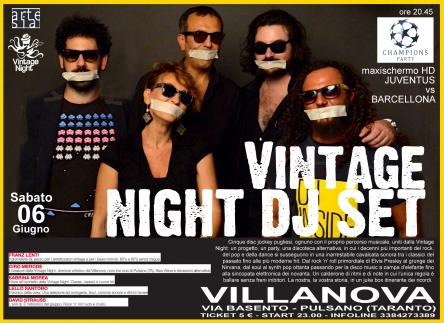 CHAMPIONS PARTY con  VINTAGE NIGHT DJ SET