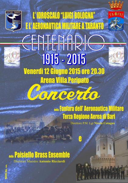 CONCERTO PER IL CENTENARIO IDROSCALO L.BOLOGNA