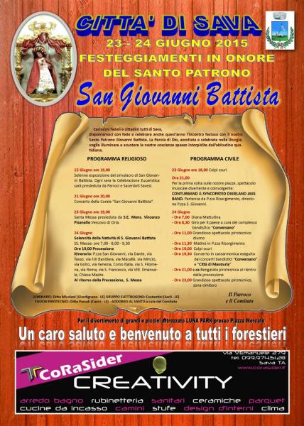 FESTA PATRONALE SAN GIOVANNI BATTISTA