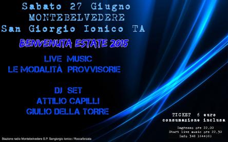 Benvenuta estate 2015 al Montebelvedere