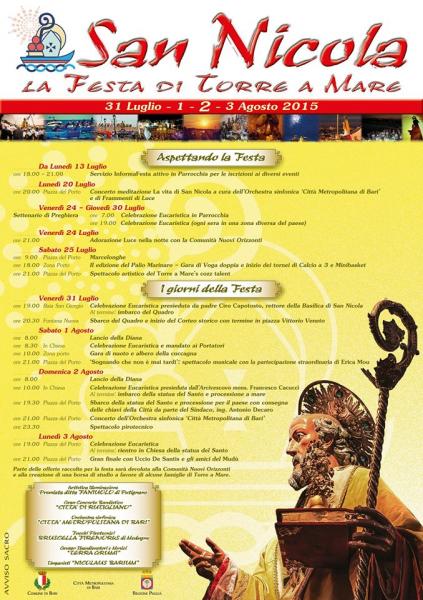 Festa Patronale di San Nicola 2015